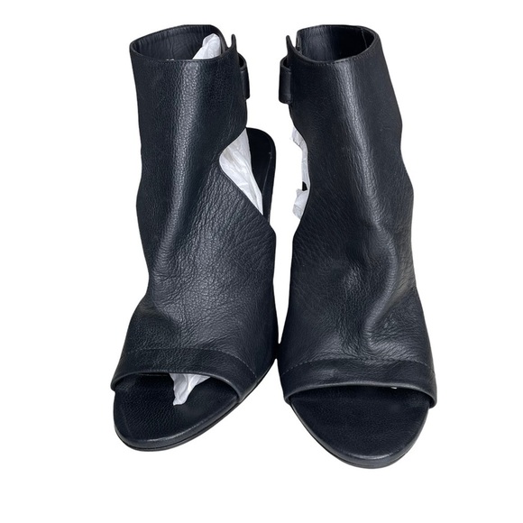 Vince Addie Leather Slingback Block Heel Sandal Black Women’s Size 9.5 - Picture 4 of 13